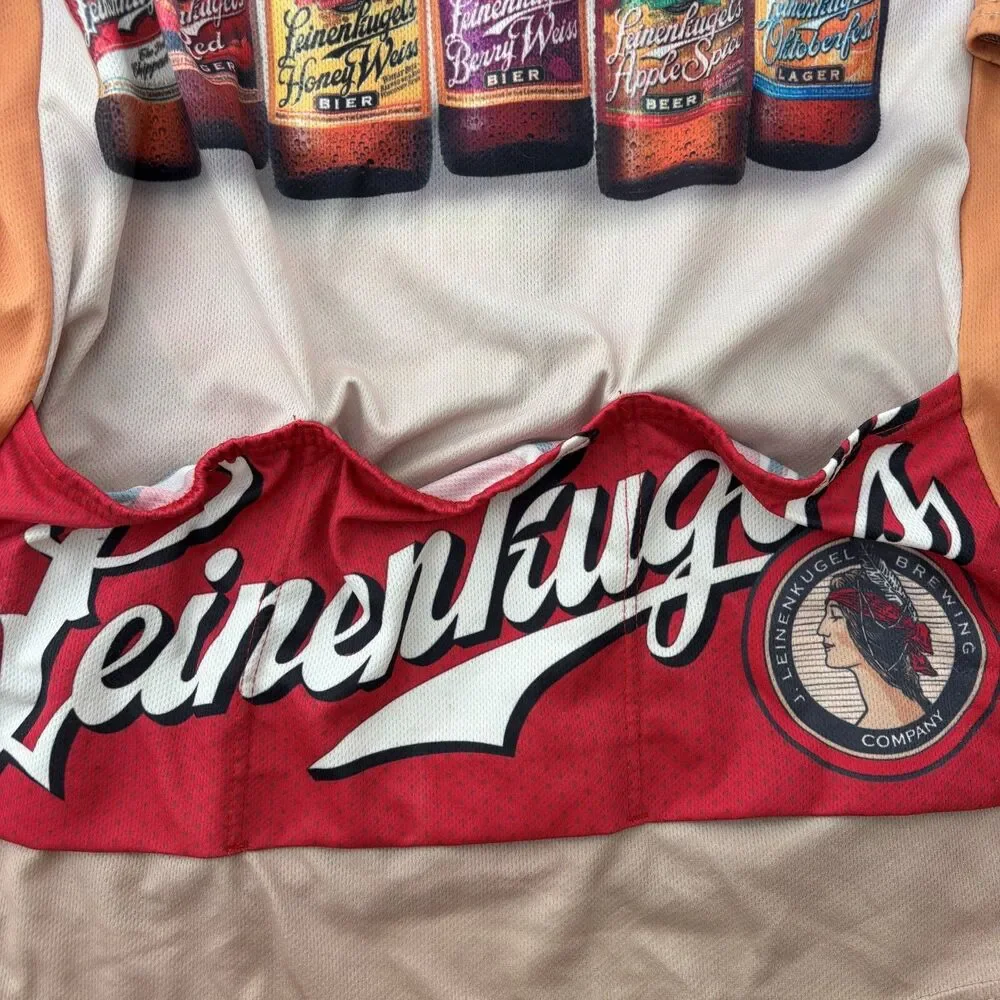 Mens Cycling Jersey Leinenkugle X Large Novelty Outdoor Moisture Wicking
